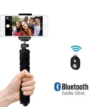 Mini Fleksibel Svamp Blekksprut Stativ For iPhone Samsung Xiaomi Holdere Bluetooth Selie Ekstern Stick Telefonen Skiller Bluetooth-Stativer