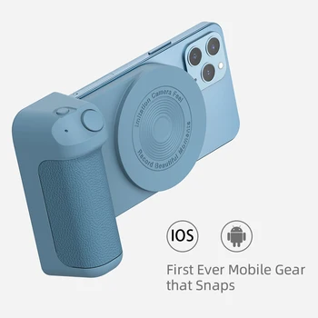Magnetiske Kameraet Håndtere Selfie Booster Holderen Hånd Grep Bluetooth Håndholdt Telefon Anti-shake Selfie Enheten Magsafe Trådløs Lading