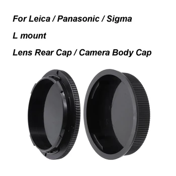 For L / T mount Linse bakdeksel / kamerahuset Cap Plast linsedekselet Cover Satt for Leica TL SL CL Panasonic S1 S5 Sigma FP-FPL etc