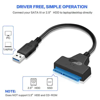 USB3.0 2.0 Til Sata Kabel-Støtte Adapter Kabel-Støtte For Harddisken For 2,5-Tommers-Kompatibel Harddisk Kabel-Adapter Adapter Kabel