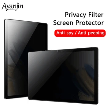 For Samung Galaxy Tab S6 Lite 10.4 S7 FE/Plus 12.4 Anti-Peep-Skjermen Protector S8 11 A8 10.5 tommers Matt Anti-spion Privacy Filter