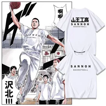 Eiji Sawakita Anime T-skjorte Slam Dunk Manga Grafisk Oversize Trykt Menn Bomull Short Sleeve Tee Kvinner Toppen Sommeren Par Klær
