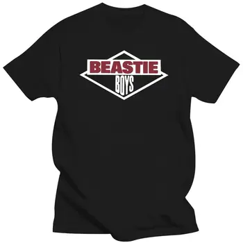 Menns Klær Beastie Boys T-Skjorte Enkel Logo Amerikanske Hip Hop-Gruppen T-Skjorte 100% Bomull EU-Størrelse Korte Ermer Camiseta