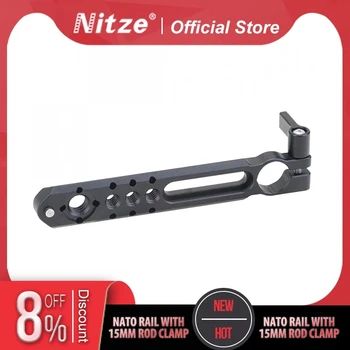Nitze N49-NC5 Jernbane med 15mm Enkelt Stang Klemmen til NATO-Skinne Montering Plate 5