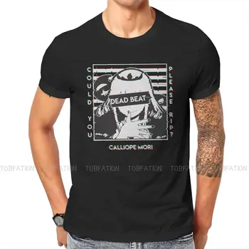 Mori Calliope T-Skjorte For Menn Hololive Camisetas Mote T-Skjorte Komfortabel Ut Løs
