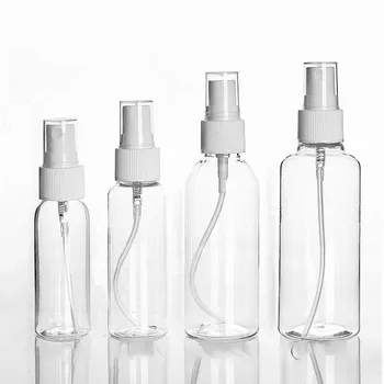 30/60/100 ml Transparent Spray Flaske Bærbar, Oppladbar Mini Tomme Flasker Flytende Såpe, Alkohol Dispenser Kosmetikk