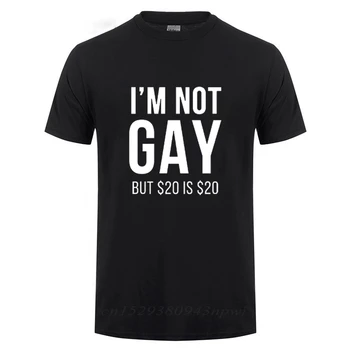 Jeg er Ikke Homofil, Men 20 20 Morsom T-skjorte Til Mannen Bifil, Lesbisk LHBT Gay Pride Bursdager Fest Gaver Bomull T-Skjorte