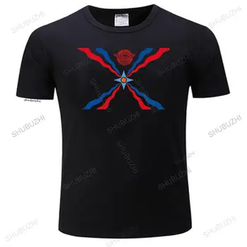 Siste Assyriske Flagget Ut Menn T-Skjorte Egendefinert Gratis Frakt Studenter Team T-skjorte Voksen Pluss Størrelse Svarte Topper Design euro størrelse