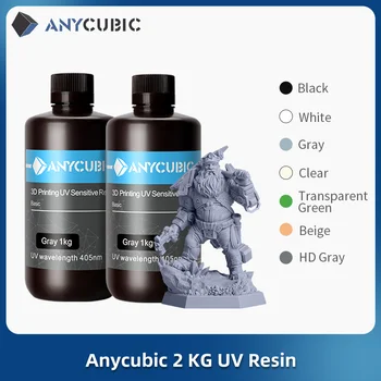 ANYCUBIC 405nm UV Harpiks For LCD 3D-Skriveren Rask Herding Væske Flaske Resina For Foton Mono X 3D-Utskrift Materialer 2stk/Mye