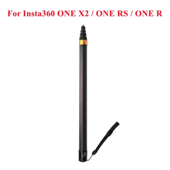 290cm Carbon Fiber Usynlig Extended Edition Selfie Stick For Insta360 EN X2 / ETT RS / R ETT Tilbehør For GoPro Insta 360