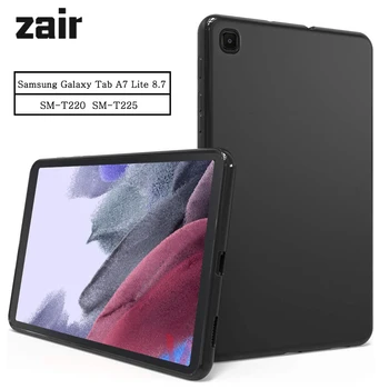 Silikon Tablet Case For Samsung Galaxy Tab A7 Lite 8.7 2021 SM-T220 SM-T225 T220 T225 Fleksibel Myk TPU-Svart Skall Bakdekselet