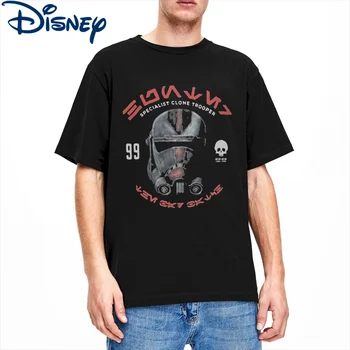 Disney Klone 99 Dårlig Batch Menn ' s T-Skjorte-Stjerners Jedi Knigh Trooper Nyhet Tees Korte Ermer Crewneck T-Skjorter Ren Bomull Klær