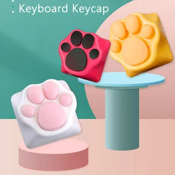 2022 Søt Tegnefilm ABS Silikon Tast For Kitty Paw Håndverkeren Katt Poter Pad Mekaniske Tastaturet Tastene for Cherry MX-Brytere