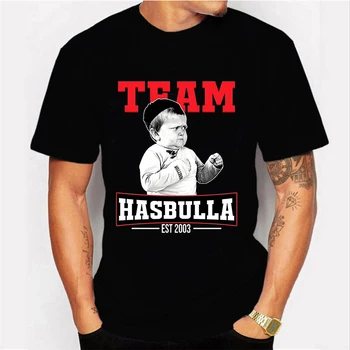 2022 Klassiske Team Hasbulla T-skjorte for Menn som Slåss Hasbulla t-skjorte Unisex Hip Hop Grafisk Skjorte Topper Kawaii Tegneserie T-Skjorte Mann