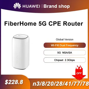 Ulåst Fiberhome 5G CPE Ruter Cat19 NSA+SA N41/n77/n78 Trådløst Modem 5g Wi-fi-Ruter Sim-Kortet Forsterkere Gigabit Router Rj11