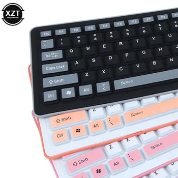 Nye Mini 104 Taster Bærbar Stille Sammenleggbar Silikon-Tastatur-USB-Kablet Fleksibel, Myk, Vanntett Rulle Opp Silica Gel Tastaturer for