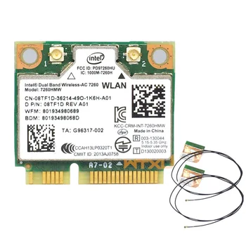 876Mbps Dual Band 2,4 G+5G Wi-fi Wireless Mini PCI-E Kort Bluetooth 4.0 For Intel 7260AC 7260HMW 7265 7265HMW 8265 8265HMW