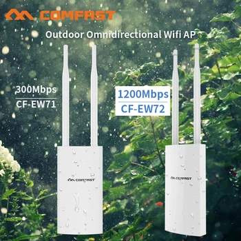 Comfast 300Mbps-1200Mbps Wireless Wifi-Repeater Utendørs 2.4&5.8 Ghz Høy Effekt Vanntett Street Extender-Wi-fi-Ruter Antenne AP