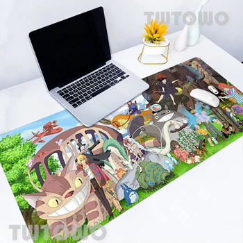 Studio Ghibli Spirited Away Totoro Mus Matte Tastatur Pad Skrivebordet musematte Non-slip Myk Datamaskinen Nye Office PC Resepsjon Pad
