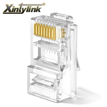 xintylink rj45-kontakt rg rj 45 cat6 ethernet-kabel plugg rg45 cat 6 nettverk lan utp 8p8c uskjermet modulære jack 20/50/100pcs
