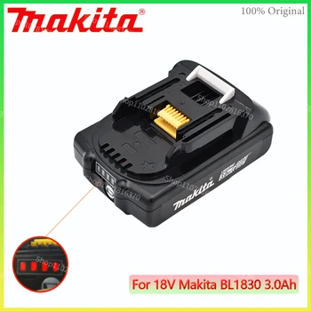 Makita 3.0 Ah 18V Opprinnelige Oppladbart Li-Ion-Batteri For BL1830 BL1815 BL1860 BL1840 194205-3 Erstatning elektroverktøy Batteri