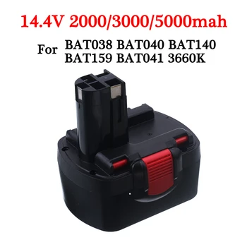 14,4 V 2.0/3.0 Ah 5.0 Ah Ni-CD, Oppladbart Batteri For bosch Drill Skrutrekker BAT038 BAT040 BAT140 BAT159 BAT041 3660K 2607335533