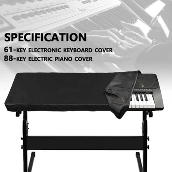 Elektronisk Piano Dekker Vanntett Støvtett Elektronisk Digitalt Piano Keyboard Cover Sammenleggbar 61/88 Tasters Tastatur Oppbevaringspose