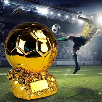 Europeisk Fotball Golden Ball Prisen Souvenir Fotball Cup-Mester Spiller Konkurranse Vinner Du Gold Modell Gave Fans Souvenir Gave