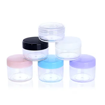 5pcs Tom Plast Klare Kosmetiske Krukker Makeup Container Lotion Flaske Flasker Face Cream Eksempel Potter Gel-Boksen