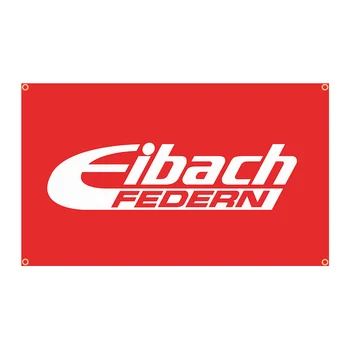 90x150cm Eibachs tysk Bil Våren Service Flagg Polyester Trykt Garasje eller Utendørs Dekor Banner Billedvev