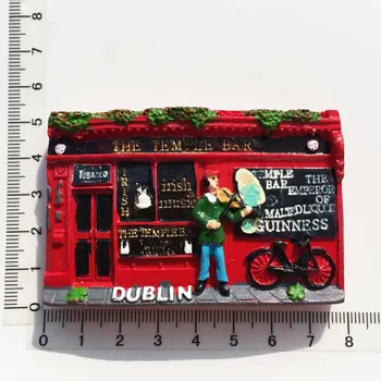 Dublin, Irland Street Gateartistene Reise Minnemynter Malt Håndverk Kjøleskap Magnet Magnet