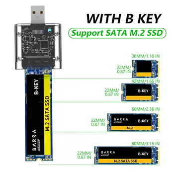 M2 SSD Tilfelle SATA Kabinett High-speed USB (USB 3.0 Adapteren 5Gbps Gen 1 SSD Disk-Boksen