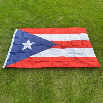 gratis frakt 90 x 150cm Puerto Rico Nasjonale Flagg Hengende Flagg Polyester Puerto Rico Flagg Utendørs Innendørs Store Flagg