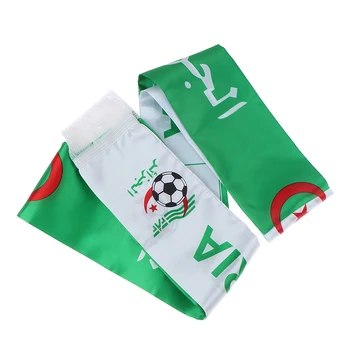 12*145CM Algerie Flagg, Tilpasset Skjerf Fotball Skjerf Utskrift Satin Banner