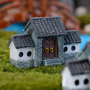 Innredning Miniatyr Mini Dukkehus Miniatyrer DIY Villa Skog Fairy Planter Hage Hjem Innredning