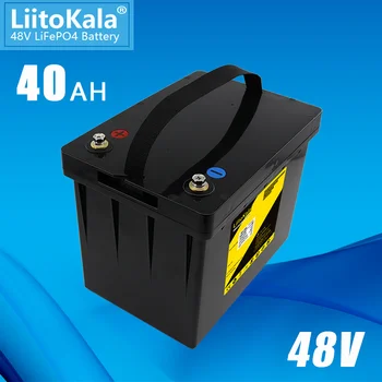 LiitoKala 48v 40ah 30ah lifepo4-batteriet med 30A BMS for 48v 1500w maskiner elektrisk sykkel sykkel moped go cart