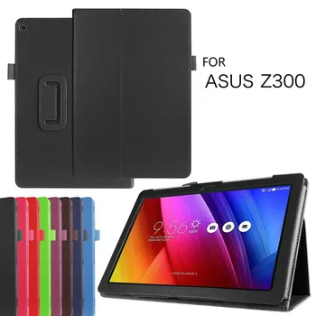ZenPad 10.1 Z300 Z300C Tablet Tilfelle For Asus ZenPad 10 Z300CL Z300CG Z300M Z301 Z301ML 10.1 Flip PU-kunstlær Auto Wake-Up