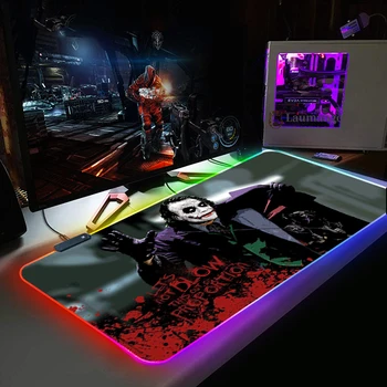 Joker Gaming RGB Stor musematte Gamer Stor Mus Matte Datamaskinen musematte Bakgrunnsbelyst Led-Belysning Dusj Pad