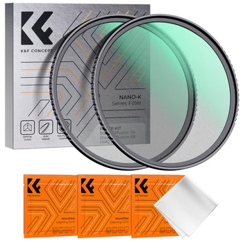 K&F Konseptet 1/4&1/8 Svart Tåke Spredning Filter Kits Multi Belagt DSLR-Kamera Objektiv Filter 49mm 52 mm 58 mm 67 mm 72mm 77mm 82mm