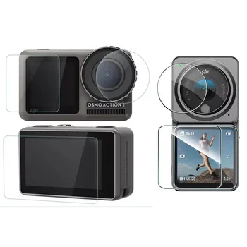 Hardt Glass LCD Screen Protector Film Objektiv Beskyttende Full Dekning For DJI Osmo Handling 3/2 Sport Kameraet Action3 Action2 Tilbehør