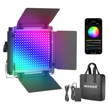 Neewer 660PRO RGB Led videolys med APP-Kontroll for Spill, Streaming,YouTube,Webex,Kringkasting,Web-Konferanse,Fotografering