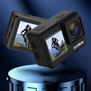 AXNEN A10 Action Kamera Ultra HD og 4K-30FPS 20MP Vlog Kameraet Touch-Skjermen Fjernkontroll 1080P 60FPS EIS 30M Vanntett Sport Cam